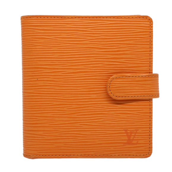 LOUIS VUITTON Epi Porte Billets Compact Bifold Wallet Mandarin M6355H Auth 58865 - Picture 13 of 16